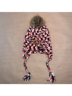 Chicago Bears Beanie Cap FOCO NFL Football Blue Orange White OSFA